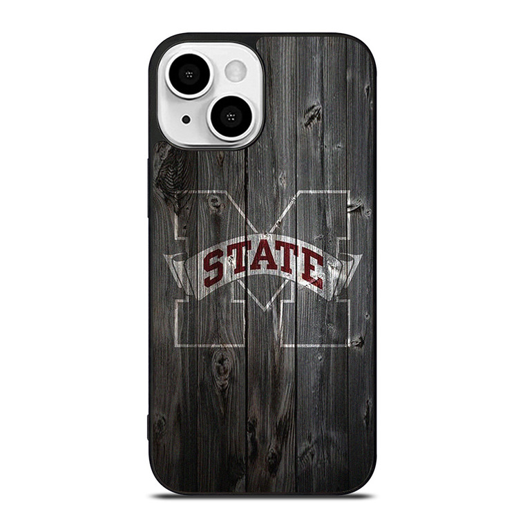 MISSISSIPPI STATE BASKETBALL WOOD LOGO iPhone 13 Mini Case Cover