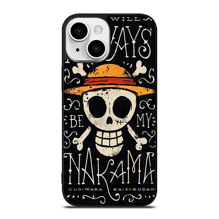 NAKAMA ONE PIECE ANIME iPhone 13 Mini Case Cover