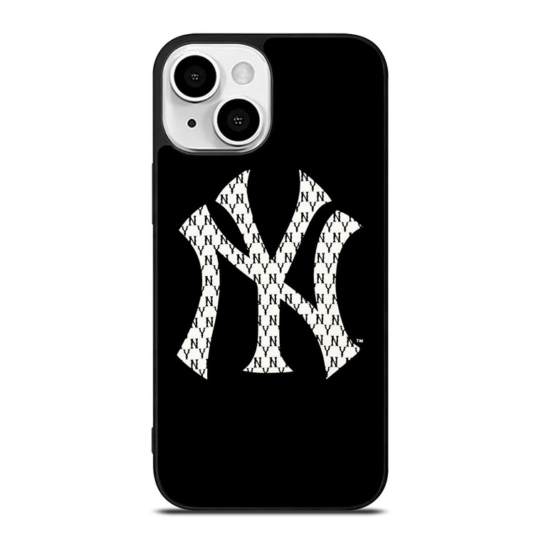NEW YORK YANKEES NY LOGO PATTERN iPhone 13 Mini Case Cover NEW YORK YANKEES NY LOGO PATTERN iPhone 13 Mini Case Cover