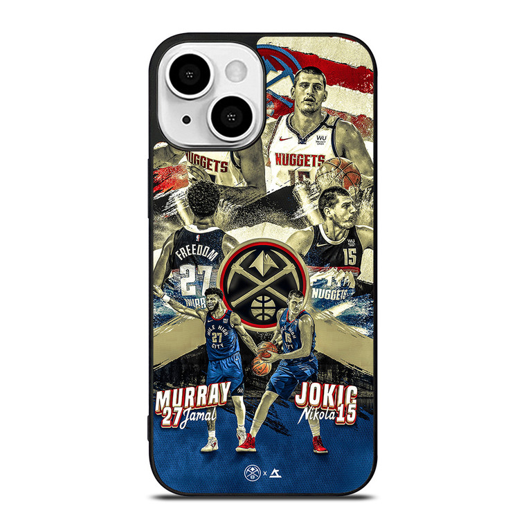 NIKOLA JOKIC X JAMAL MURRAY DENVER NUGGETS iPhone 13 Mini Case Cover