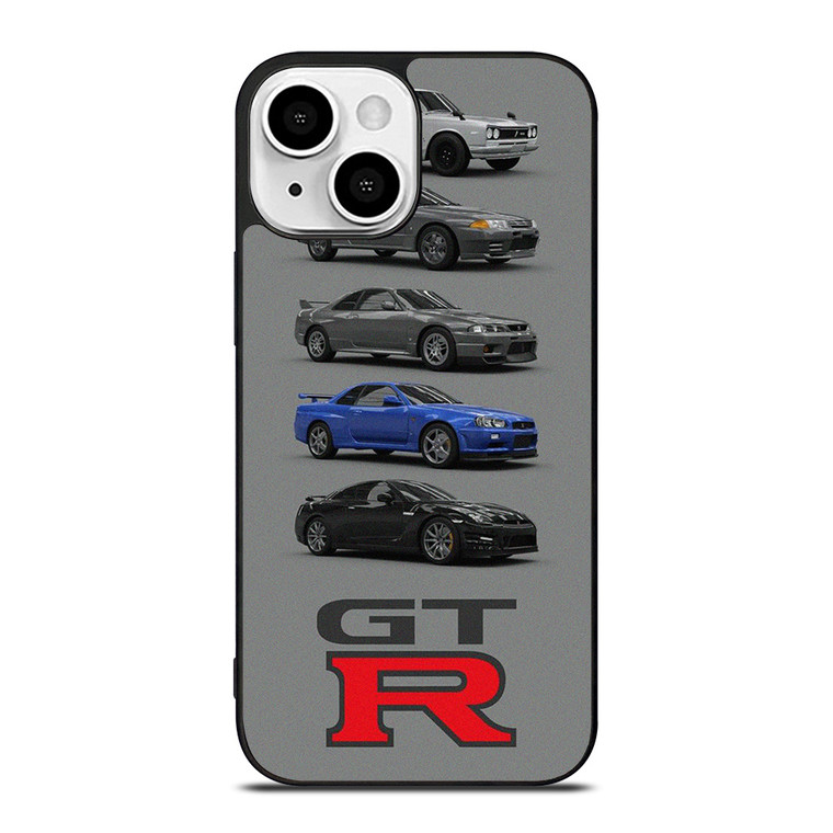 NISSAN GTR CARS EVOLUTION iPhone 13 Mini Case Cover NISSAN GTR CARS EVOLUTION iPhone 13 Mini Case Cover