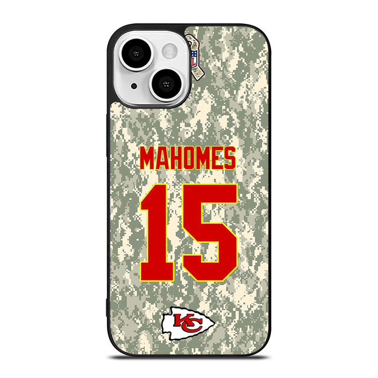 PATRICK MAHOMES KANSAS CITY CHIEFS CAMO KIT iPhone 13 Mini Case Cover