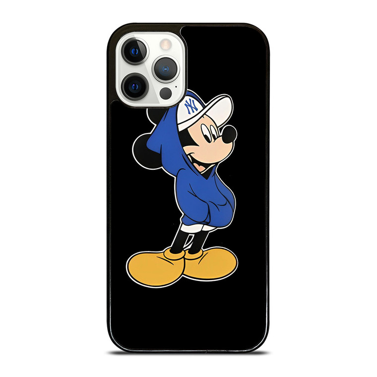 NEW YORK YANKEES MICKEY MOUSE BLACK  iPhone 12 Pro Case Cover NEW YORK YANKEES MICKEY MOUSE BLACK  iPhone 12 Pro Case Cover