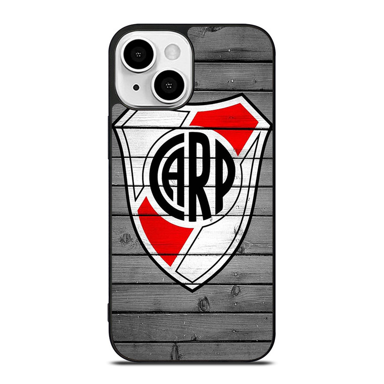 RIVER PLATE FOOTBALL WOOD LOGO iPhone 13 Mini Case Cover