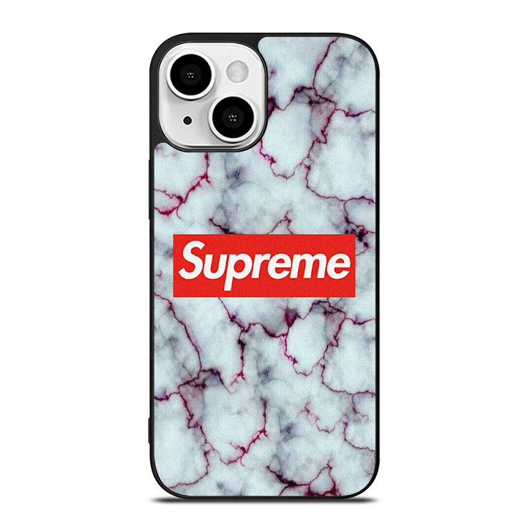 SUPREME MARBLE TEXTURE iPhone 13 Mini Case Cover