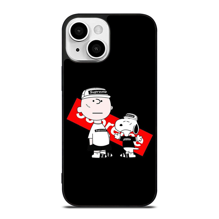 SUPREME SNOOPY AND CHARLIE BROWN iPhone 13 Mini Case Cover SUPREME SNOOPY AND CHARLIE BROWN iPhone 13 Mini Case Cover