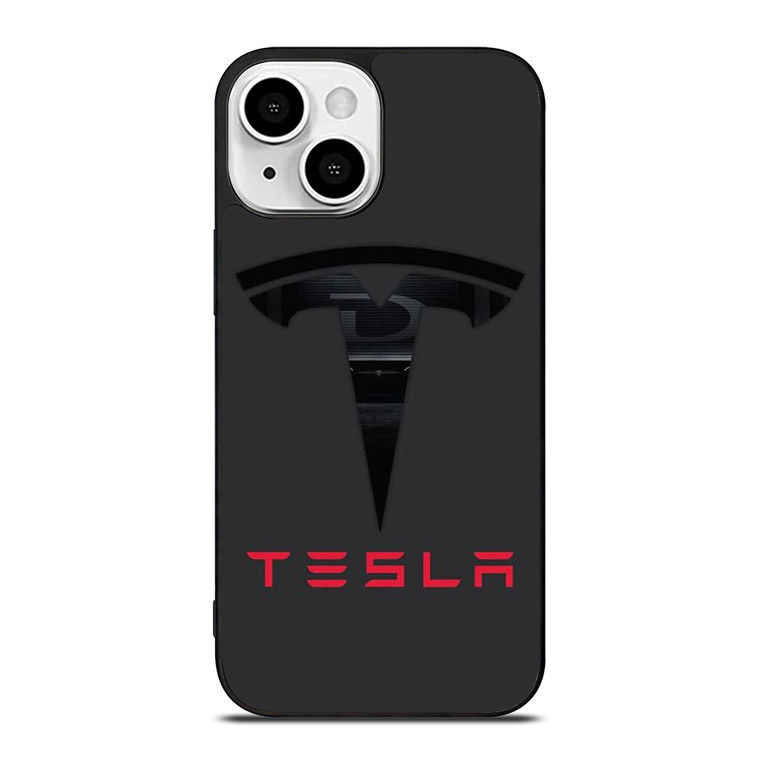 TESLA SILHOUETTE LOGO iPhone 13 Mini Case Cover