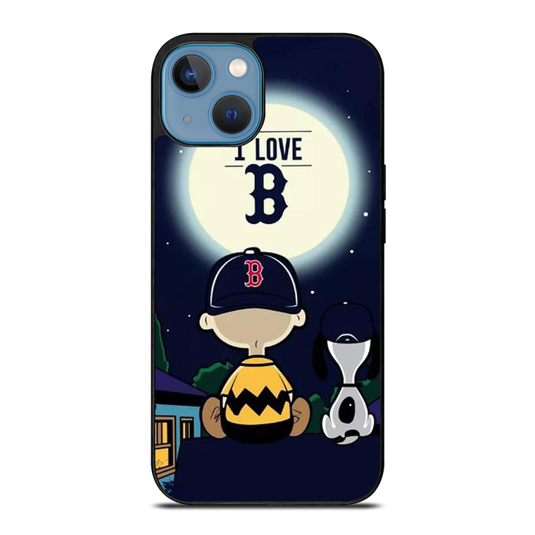 BOSTON RED SOX CHARLIE BROWN SNOOPY iPhone 13 Case Cover