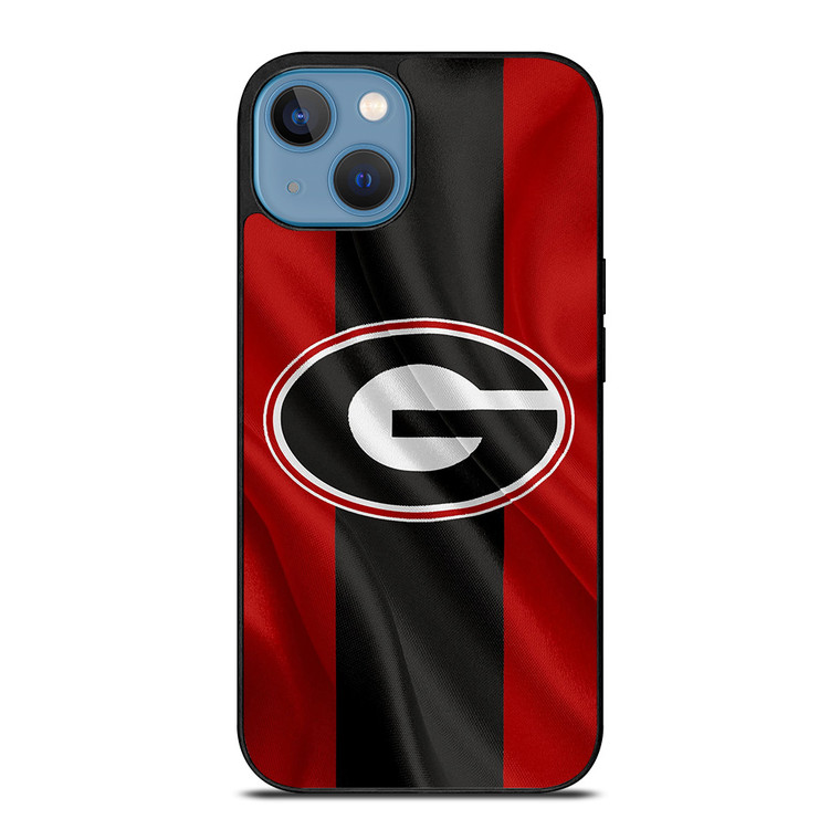 GEORGIA BULLDOGS FOOTBALL FLAG iPhone 13 Case Cover
