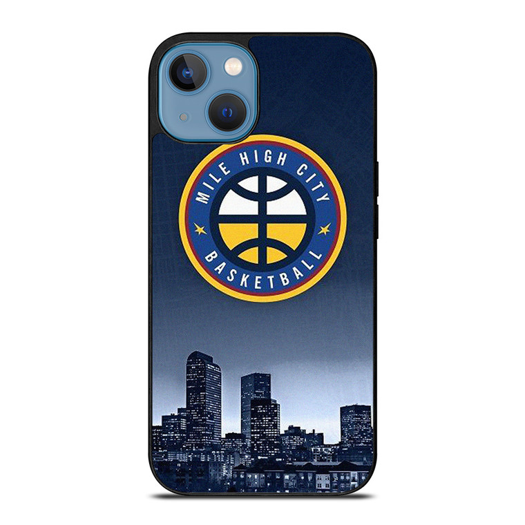 MILE HIGH CITY BASKETBALL iPhone 13 Case Cover MILE HIGH CITY BASKETBALL iPhone 13 Case Cover