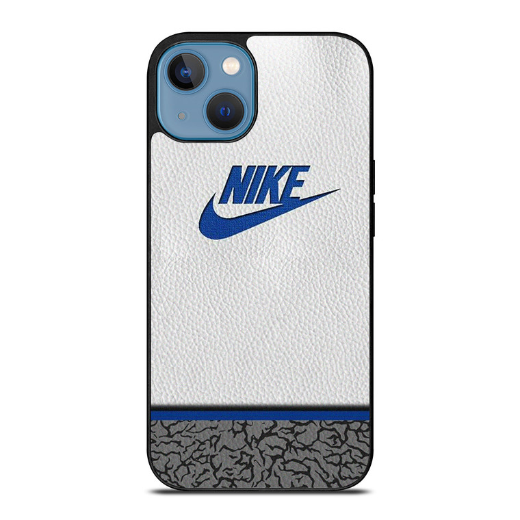 NIKE AIR JORDAN LEATHER BLUE iPhone 13 Case Cover
