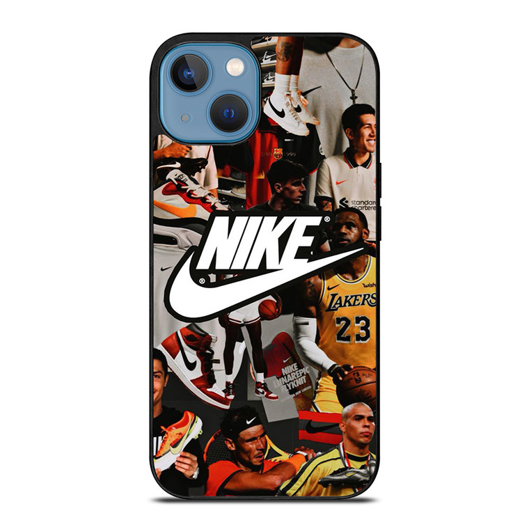 NIKE ATHLETE COLLAGE iPhone 13 Case Cover NIKE ATHLETE COLLAGE iPhone 13 Case Cover