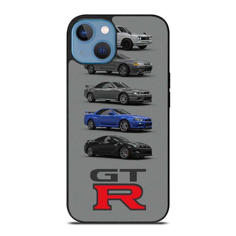 NISSAN GTR CARS EVOLUTION iPhone 13 Case Cover NISSAN GTR CARS EVOLUTION iPhone 13 Case Cover