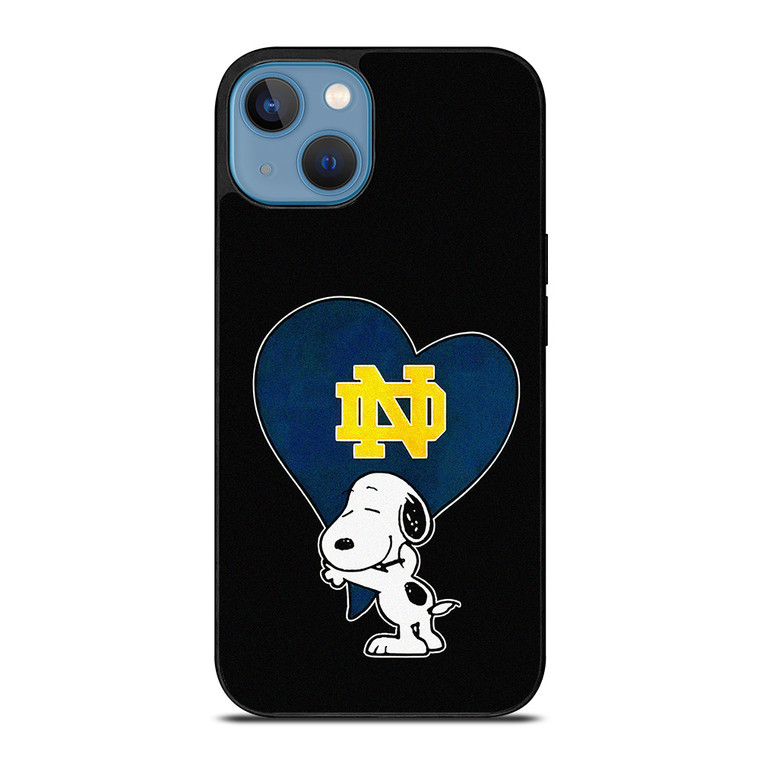 NOTRE DAME FIGHTING IRISH SNOOPY iPhone 13 Case Cover