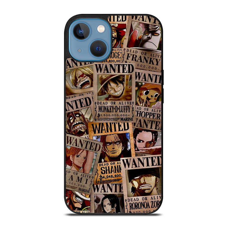 ONE PIECE WANTED POSTER COLLECTION iPhone 13 Case Cover