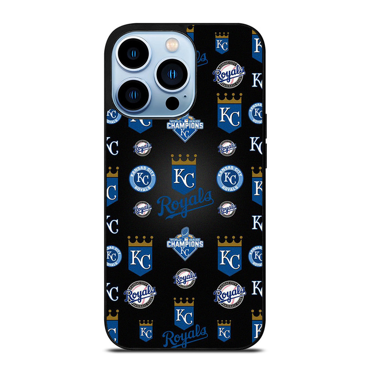 KANSAS CITY ROYALS LOGO PATTERN iPhone 13 Pro Max Case Cover