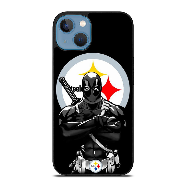 PITTSBURGH STEELERS FOOTBALL DEADPOOL iPhone 13 Case Cover