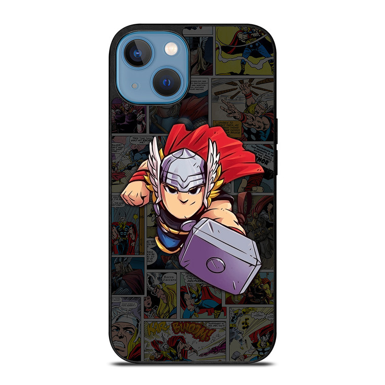 THOR MARVEL COMIC CUTE iPhone 13 Case Cover