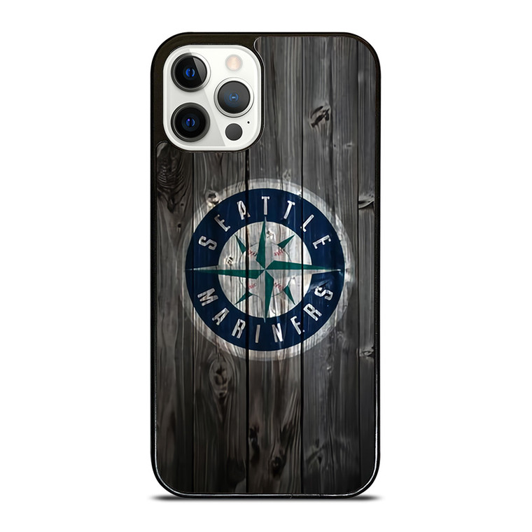 SEATTLE MARINERS WOODEN LOGO  iPhone 12 Pro Case Cover