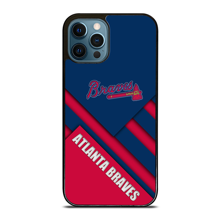 ATLANTA BRAVES BASEBALL ABSTRACT LOGO iPhone 12 Pro Max Case Cover