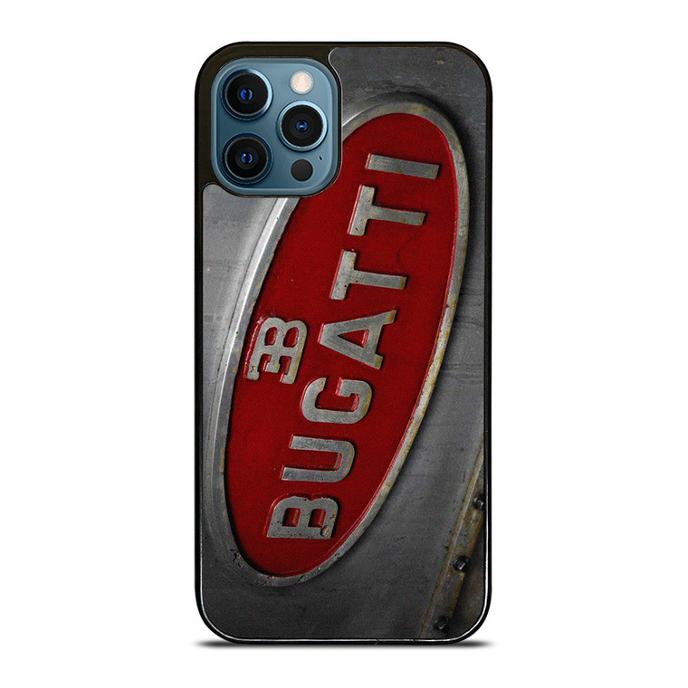 BUGATTI METAL LOGO iPhone 12 Pro Max Case Cover