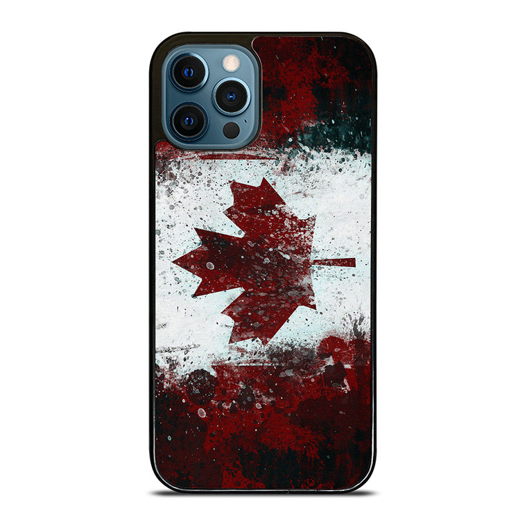 CANADIAN FLAG BRUSHED iPhone 12 Pro Max Case Cover