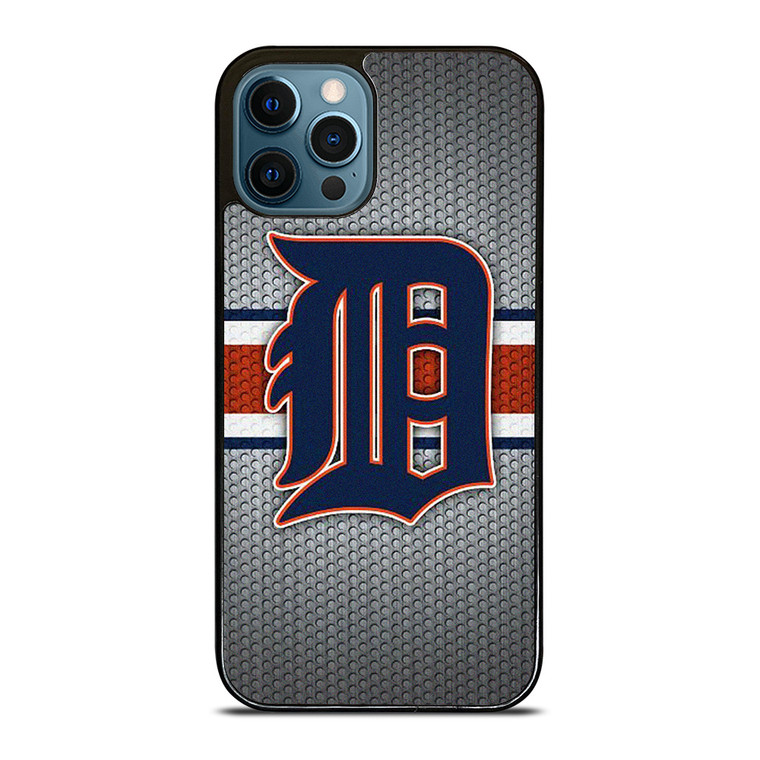 DETROIT TIGERS METAL LOGO iPhone 12 Pro Max Case Cover