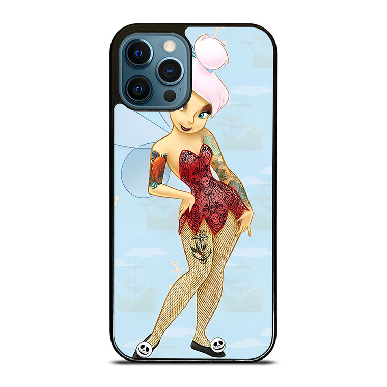 DISNEY TINKERBELL GOTHIC TATOOED CARTOON iPhone 12 Pro Max Case Cover