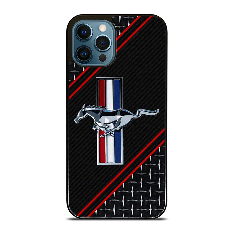 FORD MUSTANG METAL EMBLEM LOGO iPhone 12 Pro Max Case Cover