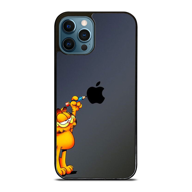 GARFIELD CAT APPLE LOGO iPhone 12 Pro Max Case Cover