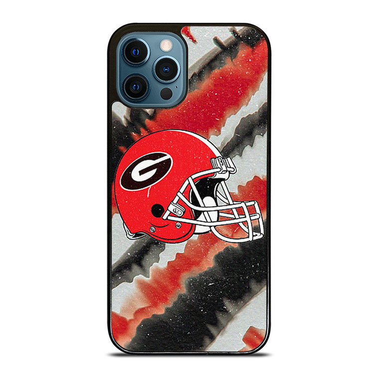 GEORGIA BULLDOGS PSYCHEDELIC HELMET iPhone 12 Pro Max Case Cover