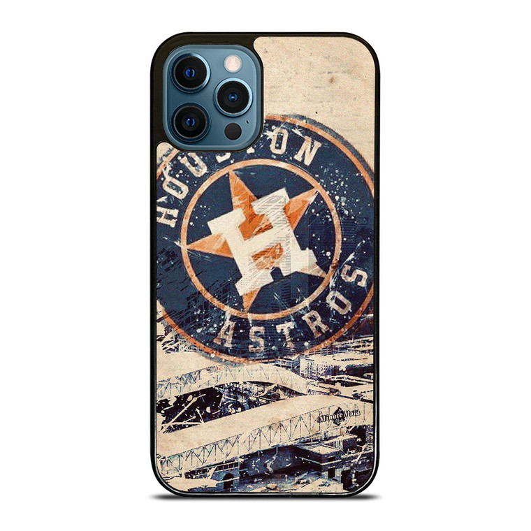 HOUSTON ASTROS BASEBALL VINTAGE BADGE iPhone 12 Pro Max Case Cover