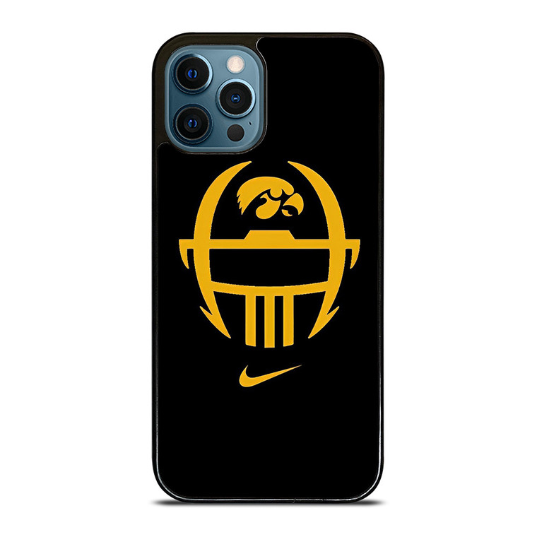 IOWA HAWKEYES FOOTBALL SYMBOL NIKE iPhone 12 Pro Max Case Cover