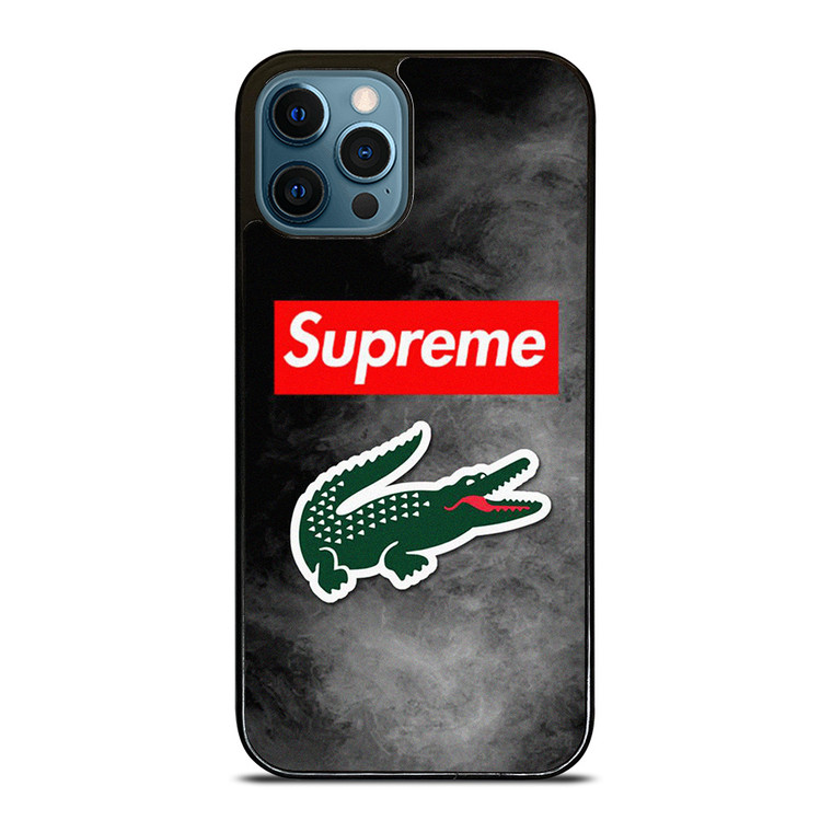 LACOSTE X SUPREME LOGO iPhone 12 Pro Max Case Cover LACOSTE X SUPREME LOGO iPhone 12 Pro Max Case Cover