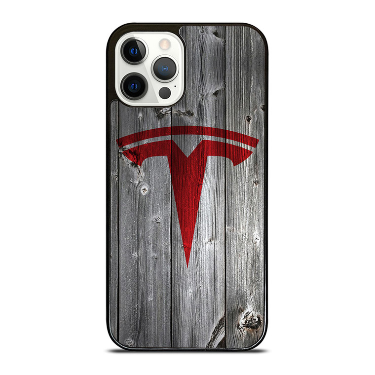 TESLA WOODEN LOGO  iPhone 12 Pro Case Cover