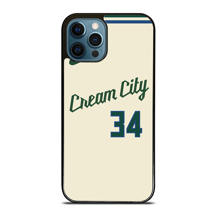 MILAUKEE BUCKS CREAM CITY NBA KIT iPhone 12 Pro Max Case Cover