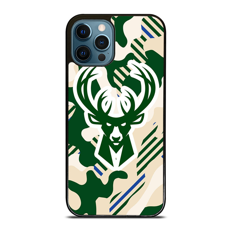 MILWAUKEE BUCKS SYMBOL PATTERN iPhone 12 Pro Max Case Cover