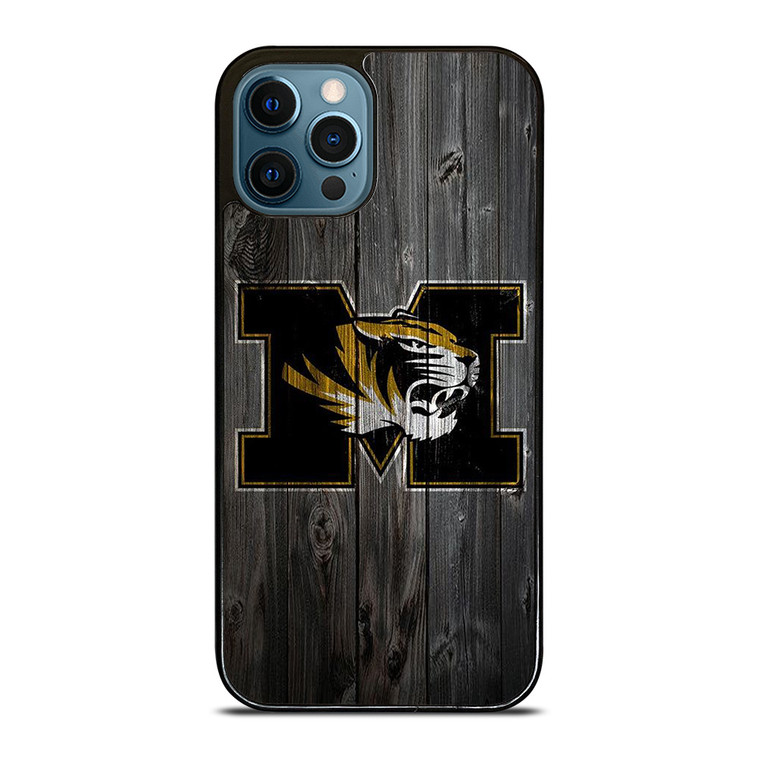 MISSOURI TIGERS FOOTBALL WOOD LOGO iPhone 12 Pro Max Case Cover
