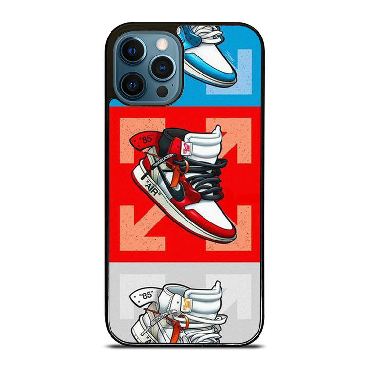 NIKE AIR JORDAN OFF WHITE SNEAKERS VECTOR iPhone 12 Pro Max Case Cover NIKE AIR JORDAN OFF WHITE SNEAKERS VECTOR iPhone 12 Pro Max Case Cover