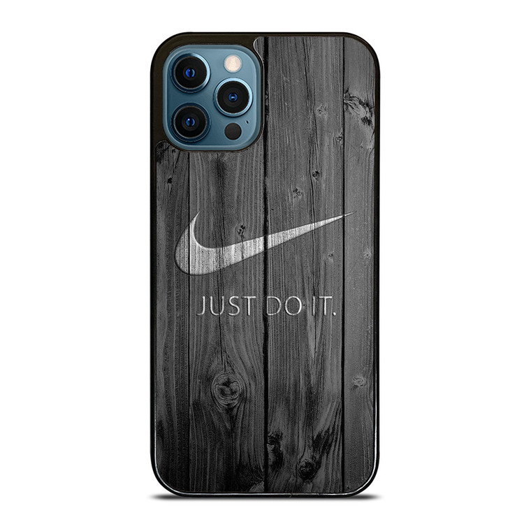 NIKE JUST DO IT WOODEN LOGO iPhone 12 Pro Max Case Cover