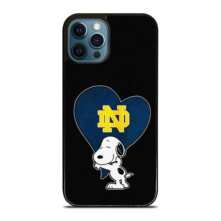 NOTRE DAME FIGHTING IRISH SNOOPY iPhone 12 Pro Max Case Cover