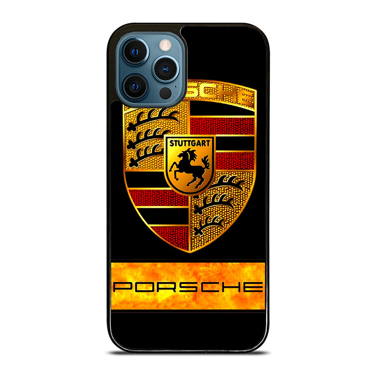 PORSCHE GOLD EMBLEM iPhone 12 Pro Max Case Cover