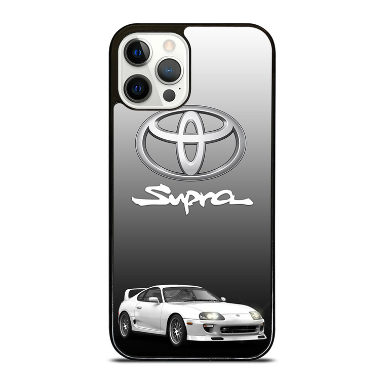 TOYOTA SUPRA CAR WHITE EMBLEM  iPhone 12 Pro Case Cover