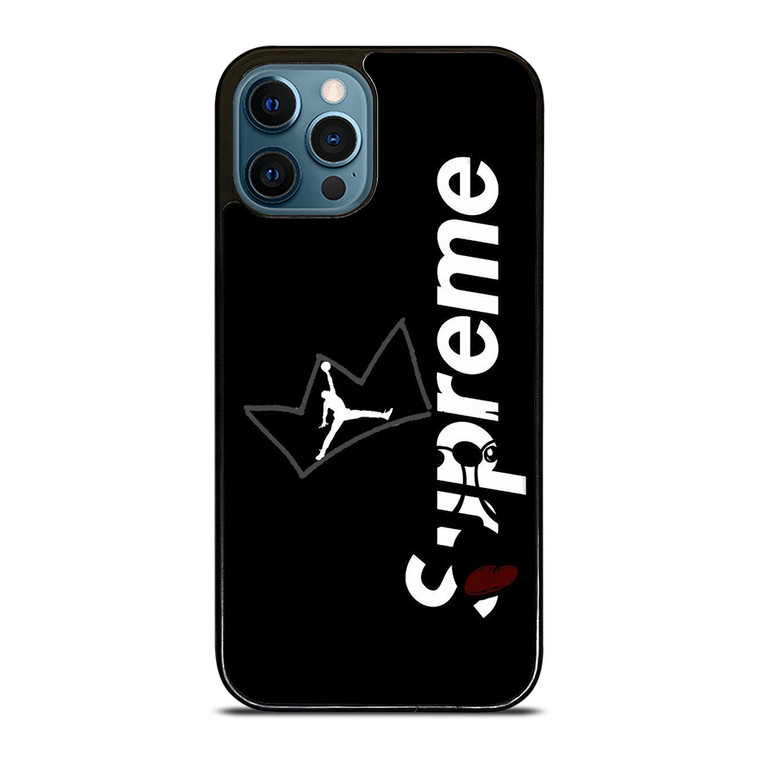SUPREME AIR JORDAN CROWN iPhone 12 Pro Max Case Cover SUPREME AIR JORDAN CROWN iPhone 12 Pro Max Case Cover