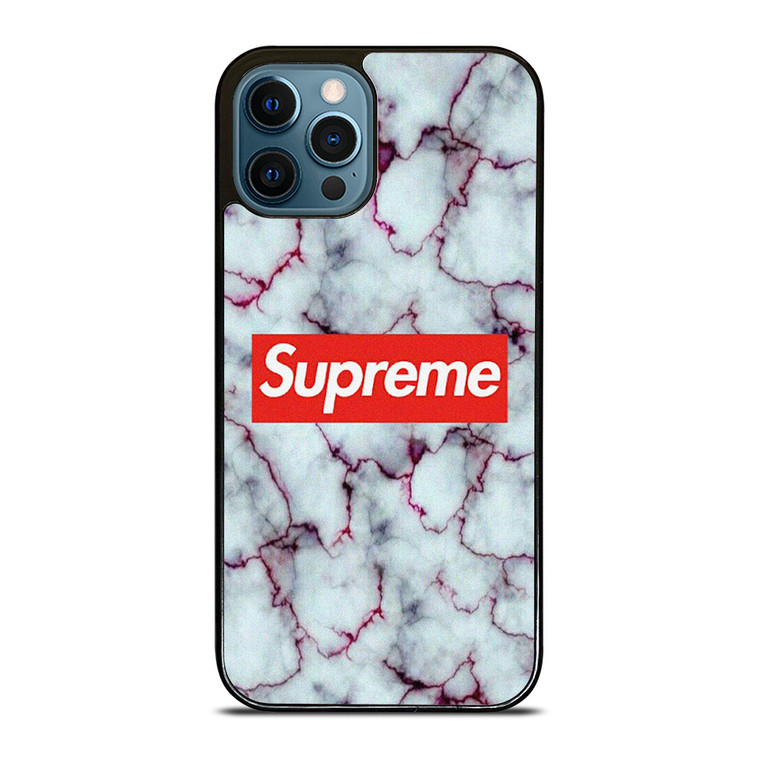 SUPREME MARBLE TEXTURE iPhone 12 Pro Max Case Cover