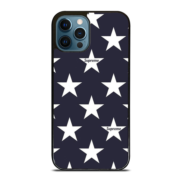 SUPREME STARS PATTERN iPhone 12 Pro Max Case Cover