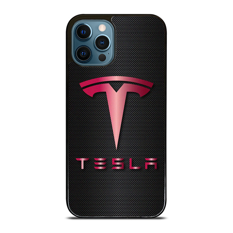 TESLA PINK CARBON iPhone 12 Pro Max Case Cover TESLA PINK CARBON iPhone 12 Pro Max Case Cover