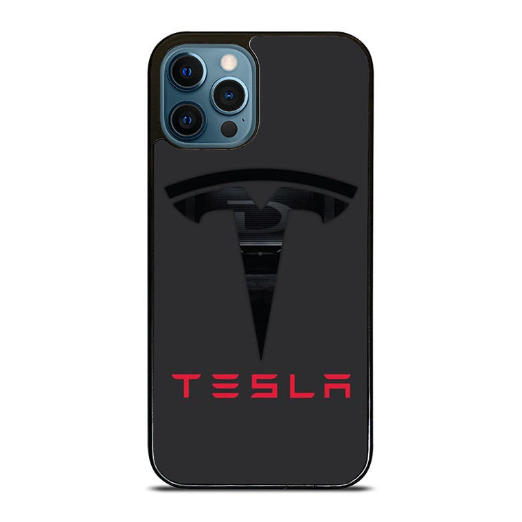 TESLA SILHOUETTE LOGO iPhone 12 Pro Max Case Cover