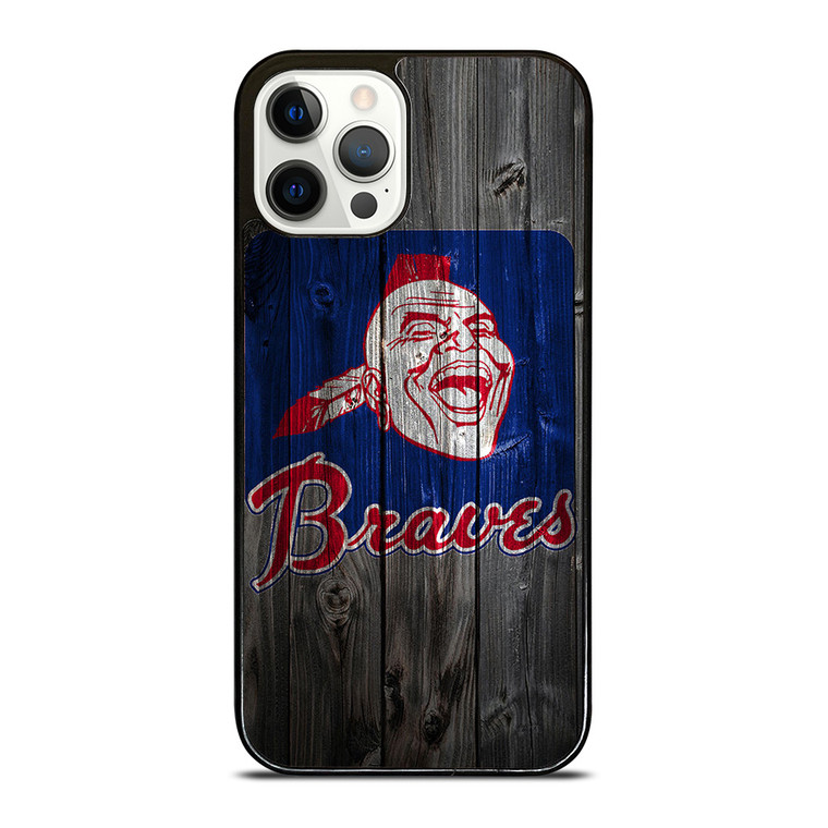 ATLANTA BRAVES BASEBALL WOODEN SYMBOL iPhone 12 Pro Case Cover
