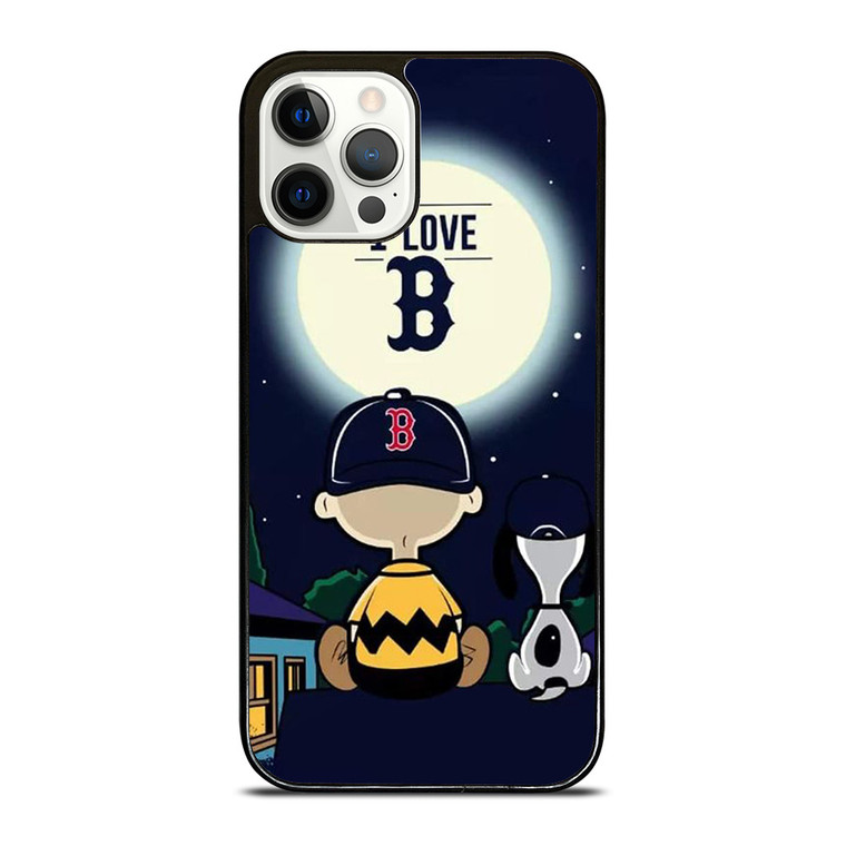 BOSTON RED SOX CHARLIE BROWN SNOOPY iPhone 12 Pro Case Cover
